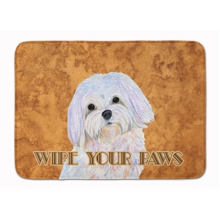 Carolines Treasures Carolines Treasures SS4897RUG Puppy Cut Maltese Wipe Your Paws Machine Washable Memory Foam Mat SS4897RUG